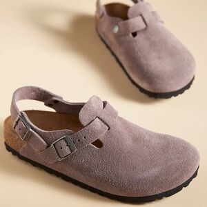 BIRKENSTOCK Like New Tokio Suede Clogs Size 38 Women’s 7 Excellent Condition